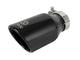 Takeda 409 Stainless Steel Clamp-on Exhaust Tip Black 2-1/2 Inch Inlet x 4 Inch Outlet x 8 Inch L aFe Power aFe Power