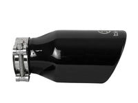 Takeda 409 Stainless Steel Clamp-on Exhaust Tip Black 2-1/2 Inch Inlet x 4 Inch Outlet x 8 Inch L aFe Power aFe Power