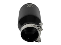 Takeda 409 Stainless Steel Clamp-on Exhaust Tip Black 2-1/2 Inch Inlet x 4 Inch Outlet x 8 Inch L aFe Power aFe Power