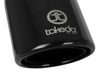 Takeda 409 Stainless Steel Clamp-on Exhaust Tip Black 2-1/2 Inch Inlet x 4 Inch Outlet x 8 Inch L aFe Power aFe Power