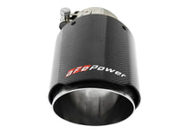 Mach Force-Xp 304 Stainless Steel Clamp-on Exhaust Tip Carbon Fiber 2-1/2 Inch Inlet x 4 Inch Outlet x 7 Inch L aFe Power aFe Power
