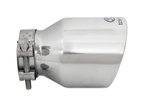 Takeda 304 Stainless Steel Clamp-on Exhaust Tip Polished 2-1/2 Inch Inlet x 4 Inch Outlet x 6 Inch L aFe Power aFe Power