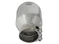 Takeda 304 Stainless Steel Clamp-on Exhaust Tip Polished 2-1/2 Inch Inlet x 4 Inch Outlet x 6 Inch L aFe Power aFe Power