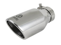 Takeda 304 Stainless Steel Clamp-on Exhaust Tip Polished 2-1/2 Inch Inlet x 4 Inch Outlet x 8 Inch L aFe Power aFe Power