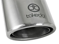 Takeda 304 Stainless Steel Clamp-on Exhaust Tip Polished 2-1/2 Inch Inlet x 4 Inch Outlet x 8 Inch L aFe Power aFe Power