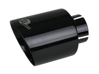 Mach Force-Xp 409 Stainless Steel Clamp-on Exhaust Tip Black 2-1/2 Inch Inlet x 4-1/2 Inch Outlet x 7 Inch L aFe Power aFe Power
