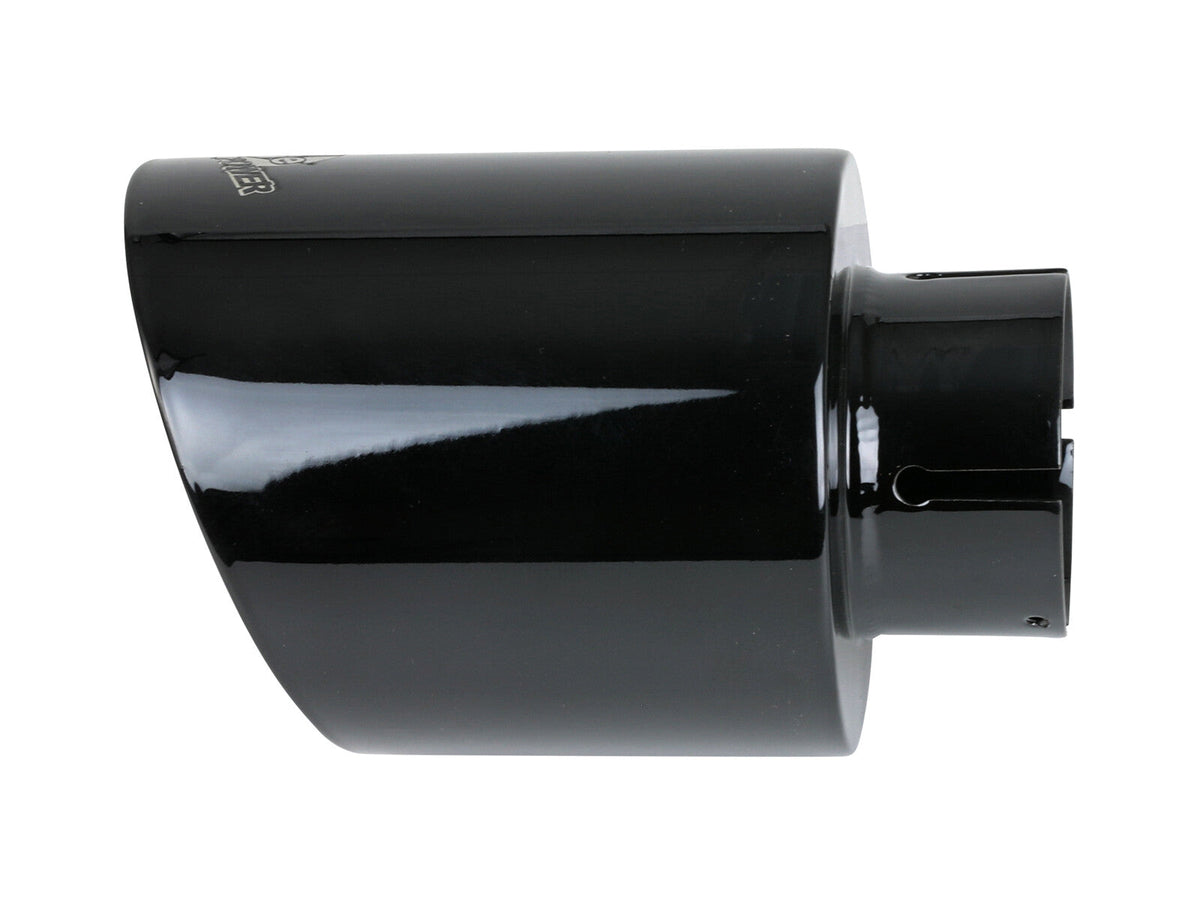 Mach Force-Xp 409 Stainless Steel Clamp-on Exhaust Tip Black 2-1/2 Inch Inlet x 4-1/2 Inch Outlet x 7 Inch L aFe Power aFe Power