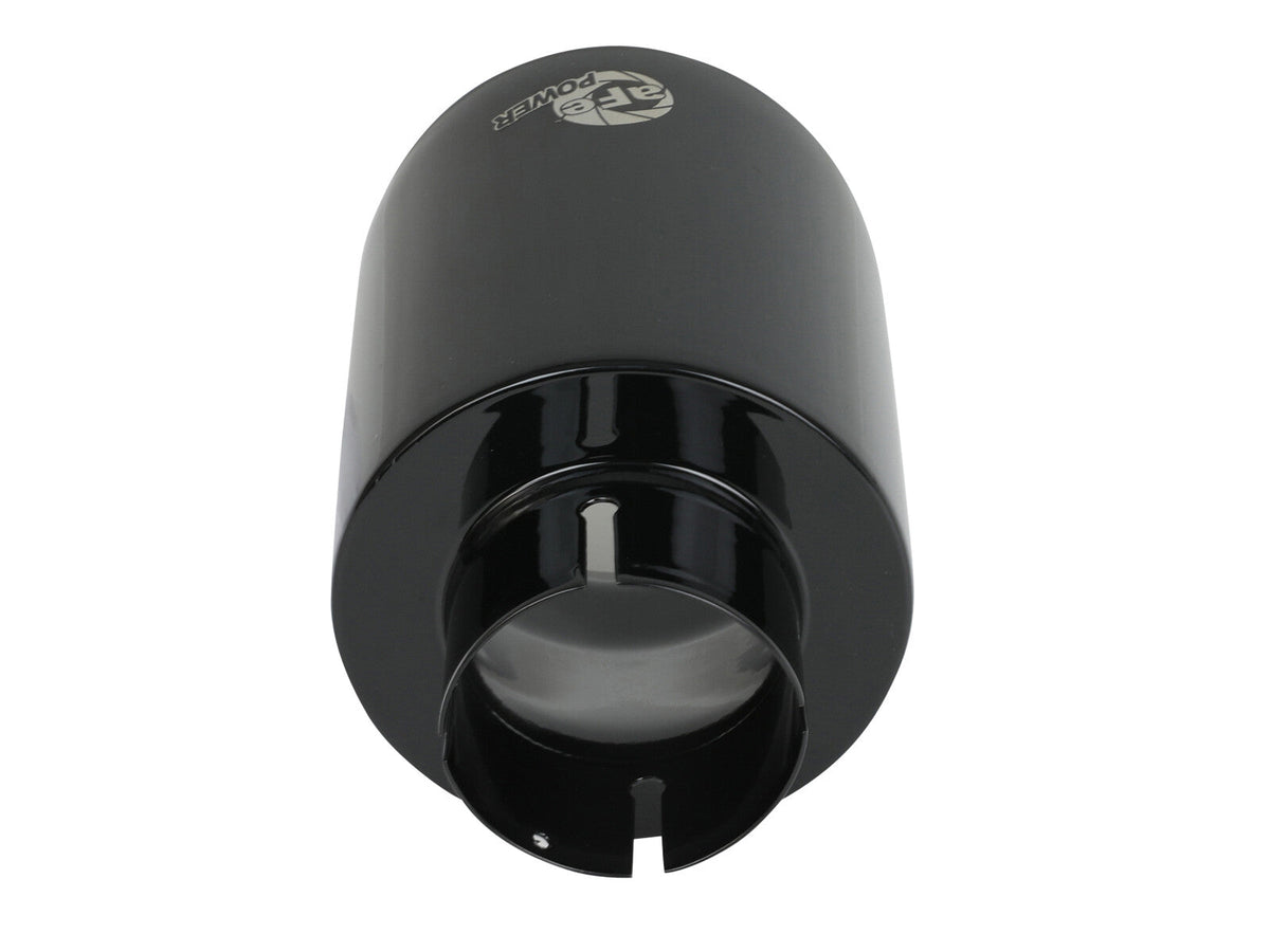 Mach Force-Xp 409 Stainless Steel Clamp-on Exhaust Tip Black 2-1/2 Inch Inlet x 4-1/2 Inch Outlet x 7 Inch L aFe Power aFe Power