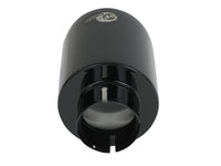 Mach Force-Xp 409 Stainless Steel Clamp-on Exhaust Tip Black 2-1/2 Inch Inlet x 4-1/2 Inch Outlet x 7 Inch L aFe Power aFe Power
