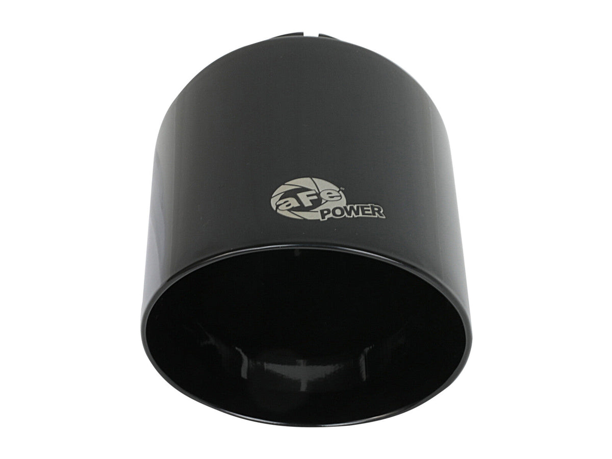 Mach Force-Xp 409 Stainless Steel Clamp-on Exhaust Tip Black 2-1/2 Inch Inlet x 4-1/2 Inch Outlet x 7 Inch L aFe Power aFe Power