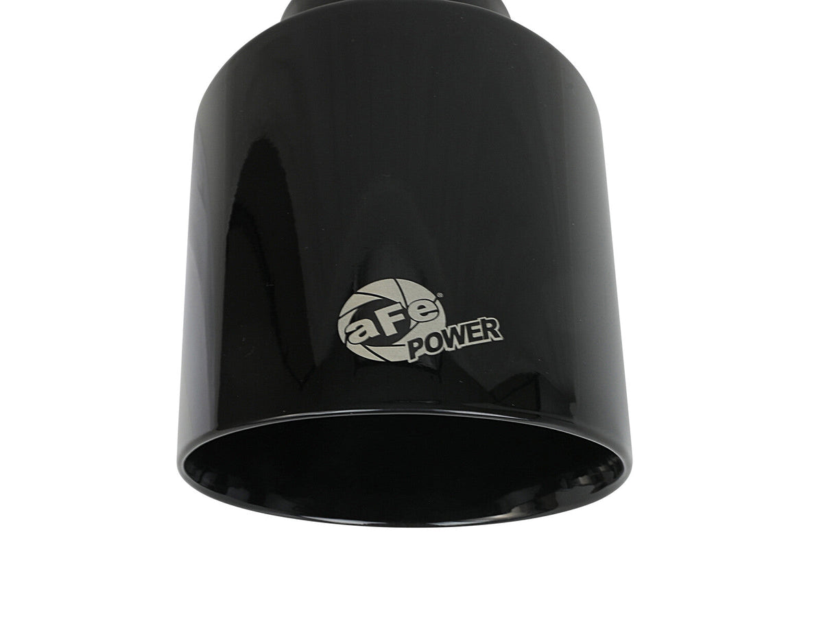 Mach Force-Xp 409 Stainless Steel Clamp-on Exhaust Tip Black 2-1/2 Inch Inlet x 4-1/2 Inch Outlet x 7 Inch L aFe Power aFe Power
