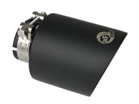 Mach Force-Xp 304 Stainless Steel Clamp-on Exhaust Tip Black Velvet 2-1/2 Inch Inlet x 4-1/2 Inch Outlet x 7 Inch L aFe Power aFe Power