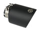 Mach Force-Xp 304 Stainless Steel Clamp-on Exhaust Tip Black Velvet 2-1/2 Inch Inlet x 4-1/2 Inch Outlet x 7 Inch L aFe Power aFe Power