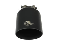 Mach Force-Xp 304 Stainless Steel Clamp-on Exhaust Tip Black Velvet 2-1/2 Inch Inlet x 4-1/2 Inch Outlet x 7 Inch L aFe Power aFe Power