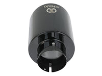 Takeda 409 Stainless Steel Clamp-on Exhaust Tip Black 2-1/2 Inch Inlet x 4-1/2 Inch Outlet x 7 Inch L aFe Power aFe Power