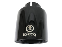 Takeda 409 Stainless Steel Clamp-on Exhaust Tip Black 2-1/2 Inch Inlet x 4-1/2 Inch Outlet x 7 Inch L aFe Power aFe Power