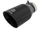 Takeda 409 Stainless Steel Clamp-on Exhaust Tip Black 2-1/2 Inch Inlet x 4-1/2 Inch Outlet x 9 Inch L aFe Power aFe Power