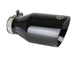 Mach Force-Xp 409 Stainless Steel Clamp-on Exhaust Tip Black 2-1/2 Inch Inlet x 4-1/2 Inch Outlet x 9 Inch L aFe Power aFe Power