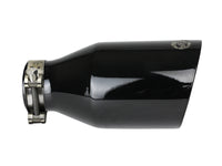 Mach Force-Xp 409 Stainless Steel Clamp-on Exhaust Tip Black 2-1/2 Inch Inlet x 4-1/2 Inch Outlet x 9 Inch L aFe Power aFe Power