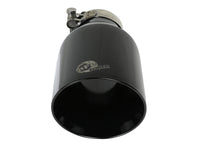 Mach Force-Xp 409 Stainless Steel Clamp-on Exhaust Tip Black 2-1/2 Inch Inlet x 4-1/2 Inch Outlet x 9 Inch L aFe Power aFe Power