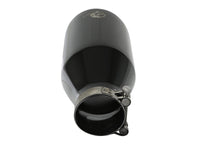 Mach Force-Xp 409 Stainless Steel Clamp-on Exhaust Tip Black 2-1/2 Inch Inlet x 4-1/2 Inch Outlet x 9 Inch L aFe Power aFe Power