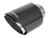 Mach Force-Xp 304 Stainless Steel Clamp-on Exhaust Tip Carbon Fiber 2-1/2 Inch Inlet x 4-1/2 Inch Outlet x 7 Inch L aFe Power aFe Power