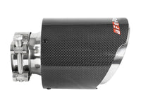 Mach Force-Xp 304 Stainless Steel Clamp-on Exhaust Tip Carbon Fiber 2-1/2 Inch Inlet x 4-1/2 Inch Outlet x 7 Inch L aFe Power aFe Power