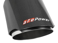 Mach Force-Xp 304 Stainless Steel Clamp-on Exhaust Tip Carbon Fiber 2-1/2 Inch Inlet x 4-1/2 Inch Outlet x 7 Inch L aFe Power aFe Power
