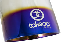 Takeda 304 Stainless Steel Clamp-on Exhaust Tip Blue Flame 2-1/2 Inch Inlet x 4-1/2 Inch Outlet x 7 Inch L aFe Power aFe Power