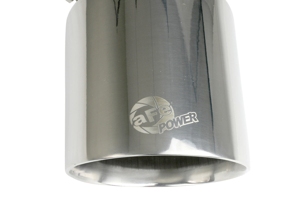 Mach Force-Xp 304 Stainless Steel Clamp-on Exhaust Tip Polished 2-1/2 Inch Inlet x 4-1/2 Inch Outlet x 7 Inch L aFe Power aFe Power
