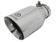 Takeda 304 Stainless Steel Clamp-on Exhaust Tip Polished 2-1/2 Inch Inlet x 4-1/2 Inch Outlet x 9 Inch L aFe Power aFe Power
