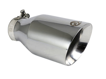 compare product Mach Force-Xp 304 Stainless Steel Clamp-on Exhaust Tip Polished 2-1/2 Inch Inlet x 4-1/2 Inch Outlet x 9 Inch L aFe Power