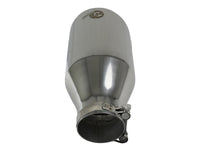 Mach Force-Xp 304 Stainless Steel Clamp-on Exhaust Tip Polished 2-1/2 Inch Inlet x 4-1/2 Inch Outlet x 9 Inch L aFe Power aFe Power