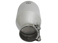 Takeda 304 Stainless Steel Clamp-on Exhaust Tip Polished 2-1/2 Inch Inlet x 4-1/2 Inch Outlet x 9 Inch L aFe Power aFe Power