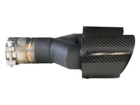 Takeda 304 Stainless Steel Clamp-on Exhaust Tip Carbon Fiber 2-1/2 Inch Inlet x 4 Inch Outlet x 12 Inch L Right aFe Power aFe Power