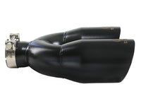 Takeda 304 Stainless Steel Clamp-on Exhaust Tip Black 2-1/2 Inch Inlet x 4 Inch Outlet x 12 Inch L Right aFe Power aFe Power