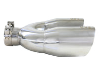 Takeda 304 Stainless Steel Clamp-on Exhaust Tip Polished 2-1/2 Inch Inlet x 4 Inch Outlet x 12 Inch L Right aFe Power aFe Power