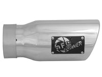Mach Force-Xp 304 Stainless Steel Clamp-on Exhaust Tip Polished 3 Inch Inlet x 4 Inch Outlet x 9 Inch L aFe Power aFe Power