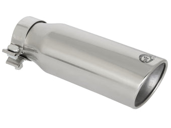 compare product Mach Force-Xp 304 Stainless Steel Clamp-on Exhaust Tip Polished Rear Exit 3 Inch Inlet x 4 Inch Outlet x 12 Inch L aFe Power