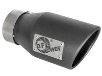Mach Force-Xp 409 Stainless Steel Clamp-on Exhaust Tip High-Temp Metallic Black 3 Inch Inlet x 4-1/2 Inch Outlet x 9 Inch L Right aFe Power aFe Power