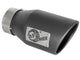 Mach Force-Xp 409 Stainless Steel Clamp-on Exhaust Tip High-Temp Metallic Black 3 Inch Inlet x 4-1/2 Inch Outlet x 9 Inch L Right aFe Power aFe Power