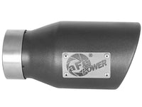 Mach Force-Xp 409 Stainless Steel Clamp-on Exhaust Tip High-Temp Metallic Black 3 Inch Inlet x 4-1/2 Inch Outlet x 9 Inch L Right aFe Power aFe Power