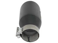Mach Force-Xp 409 Stainless Steel Clamp-on Exhaust Tip High-Temp Metallic Black 3 Inch Inlet x 4-1/2 Inch Outlet x 9 Inch L Right aFe Power aFe Power