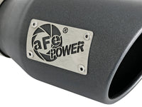 Mach Force-Xp 409 Stainless Steel Clamp-on Exhaust Tip High-Temp Metallic Black 3 Inch Inlet x 4-1/2 Inch Outlet x 9 Inch L Right aFe Power aFe Power