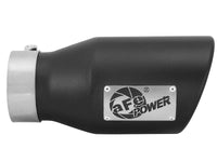 Mach Force-Xp 409 Stainless Steel Clamp-on Exhaust Tip Black 3 Inch Inlet x 4-1/2 Inch Outlet x 9 Inch L Right aFe Power aFe Power