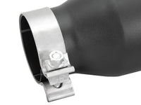 Mach Force-Xp 409 Stainless Steel Clamp-on Exhaust Tip Black 3 Inch Inlet x 4-1/2 Inch Outlet x 9 Inch L Right aFe Power aFe Power