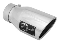 Mach Force-Xp 304 Stainless Steel Clamp-on Exhaust Tip Polished 3 Inch Inlet x 4-1/2 Inch Outlet x 9 Inch L aFe Power aFe Power