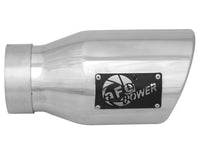 Mach Force-Xp 304 Stainless Steel Clamp-on Exhaust Tip Polished 3 Inch Inlet x 4-1/2 Inch Outlet x 9 Inch L aFe Power aFe Power