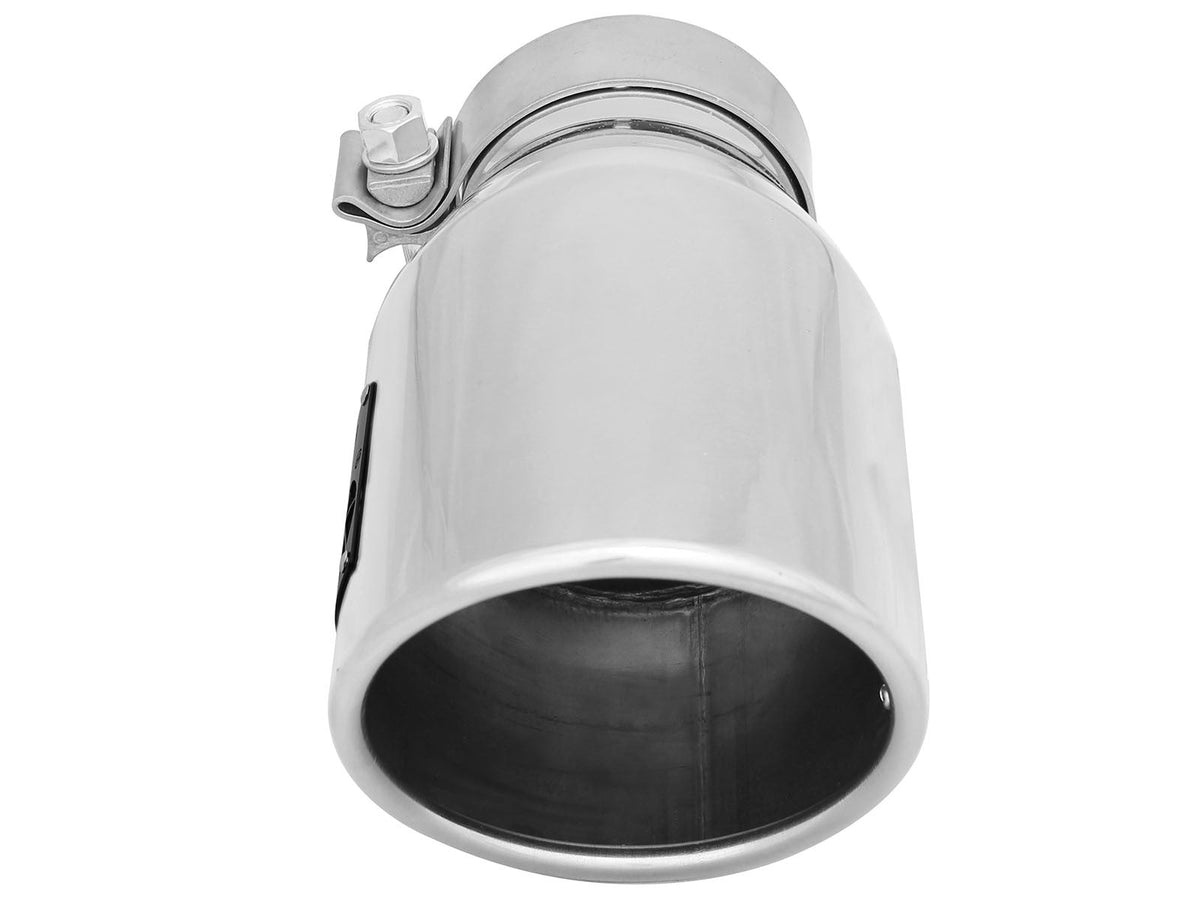 Mach Force-Xp 304 Stainless Steel Clamp-on Exhaust Tip Polished 3 Inch Inlet x 4-1/2 Inch Outlet x 9 Inch L aFe Power aFe Power