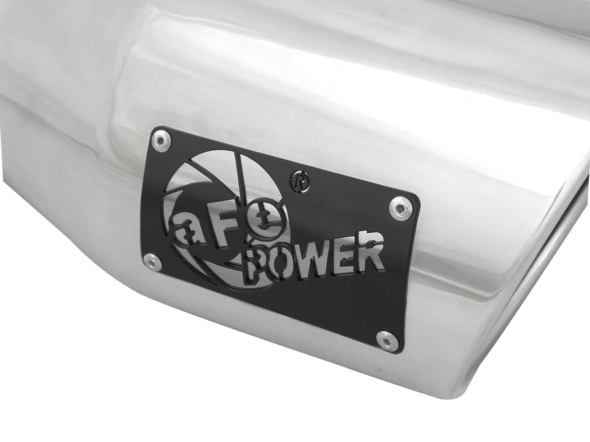 Mach Force-Xp 304 Stainless Steel Clamp-on Exhaust Tip Polished 3 Inch Inlet x 4-1/2 Inch Outlet x 9 Inch L aFe Power aFe Power